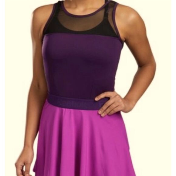 Reebok Athletic Dress Mesh Tank Sleeves, Keyhole Cutout Back Sz S - Picture 2 of 8